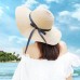  Summer Straw Hat Big Wide Brim Beach Hat Foldable Sun Block UV Protection  eb-98567822